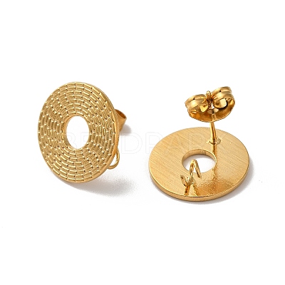 304 Stainless Stud Earring Findings STAS-M314-01H-G-1