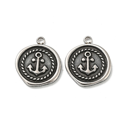 304 Stainless Steel Pendants STAS-L022-029AS-1