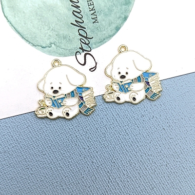 Alloy Enamel Pendants PW-WG65224-01-1