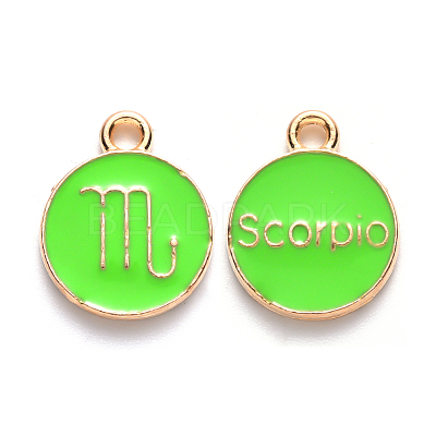 Alloy Enamel Pendants LS-ENAM-S124-01B-06L-1