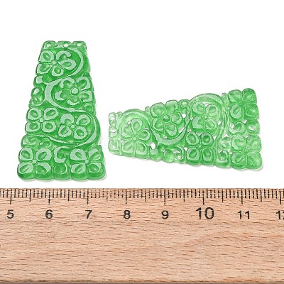 Dyed Natural Quartz Carved Pendants GG-CBA0022-14A-1