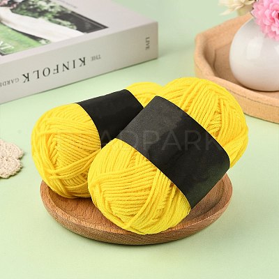 5Pcs Polyester Yarn for Knitting & Crochet YCOR-SZ0001-03E-1