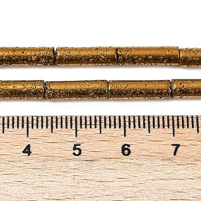 Electroplated Natural Lava Rock Beads Strands G-K388-03B-01-1