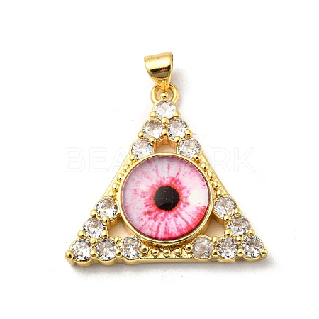 Golden Brass Pendants KK-L209-007G-01-1