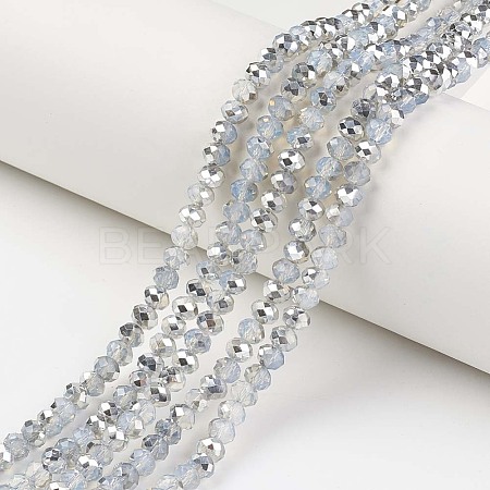 Electroplate Glass Beads Strands EGLA-A034-J6mm-M05-1