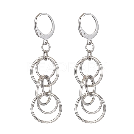 304 Stainless Steel Leverback Earrings for Women EJEW-JE05529-1