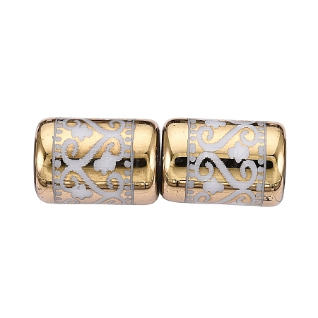Electroplate Glass Beads EGLA-Q137-01A-E02-1