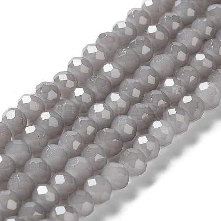 Baking Paint Imitation Jade Glass Bead Strands DGLA-A034-J10mm-A43-1