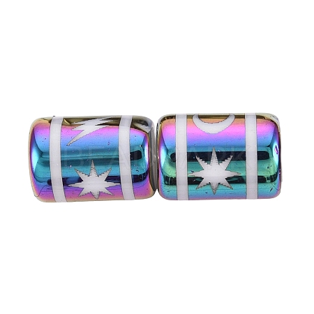 Electroplate Glass Beads EGLA-Q137-01A-J03-1
