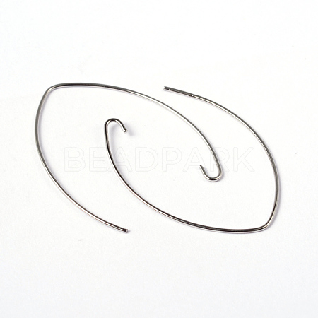Brass Earring Hooks KK-C1541-1-1