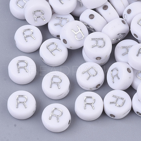 Plating Acrylic Beads PACR-R243-04R-1