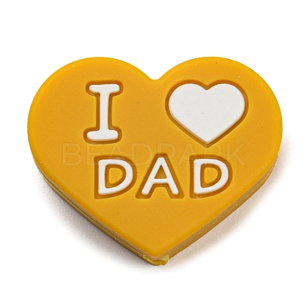 Mother's Day Silicone Focal Beads FIND-PW0005-12C-1
