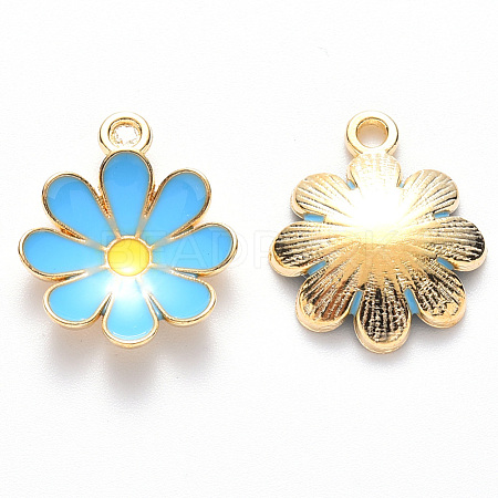 Alloy Enamel Pendants X-ENAM-S121-116E-1