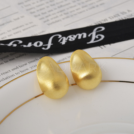 Brass Nuggets Stud Earrings EJEW-Q391-14G-1