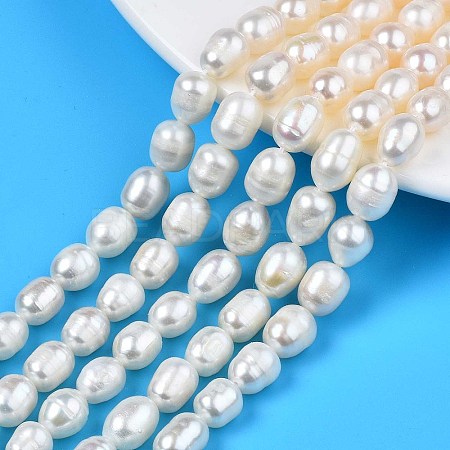 Natural Cultured Freshwater Pearl Beads Strands X-PEAR-N012-07B-1