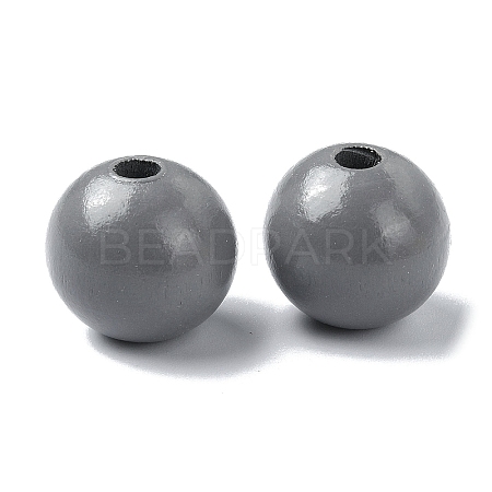 Wood Large Hole European Beads WOOD-D027-01M-1