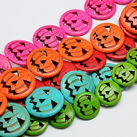 Synthetic Turquoise Beads Strands TURQ-G115-15mm-M-1