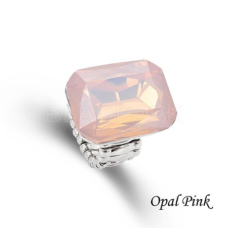 Alloy with Glass Finger Rings FS-WGA328D-09-1