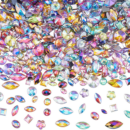 600Pcs Acrylic Rhinestone Cabochons DIY-WH20007-239A-1