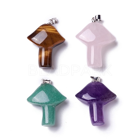 Natural Mixed Stone Pendants G-B035-01-1