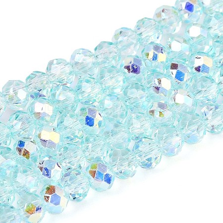 Transparent Glass Beads Strands EGLA-N016-3mm-01-1