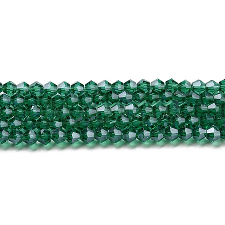 Transparent Electroplate Glass Beads Strands EGLA-A039-T4mm-A10-1
