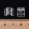 Transparent AS Plastic Base Buckle Hair Findings FIND-T064-004A-01-4