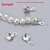 Brass Rhinestone Strass Chains CHC-T002-SS16-01C-3