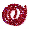 Electroplate Glass Beads Strands X1-EGLA-A034-T4mm-L20-2