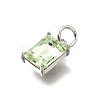Brass Glass Charms KK-V011-36P-A-2