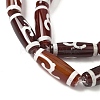Rice Shape Tibetan Style dZi Beads Strands G-A269-A12-01-4