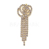 Brass Rhinestone Pendants KK-I715-16G-03-1