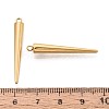 304 Stainless Steel Pendants STAS-T075-22B-G-3