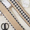 2 Rolls 2 Colors Imitation Burlap Ribbon DIY-CY0001-75-3