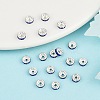Brass Grade A Rhinestone Spacer Beads RSB035NF-15-4