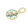 Brass Enamel Pendants KK-F886-03G-01-2
