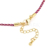 2MM Nylon Braided Cord Necklace Making MAK-A019-02G-15-3
