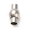 Tarnish Resistant 304 Stainless Steel Magnetic Clasps with Glue-in Ends STAS-E006-1-4