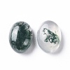 Natural Moss Agate Cabochons G-F697-E02-2