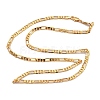 Brass Figaro Chain Bracelets & Necklaces for Women NJEW-U011-11G-2