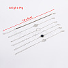 6Pcs 6 Styles Alloy Link & Chain Bracelet Set FS-WG1CF16-01-4