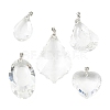 Glass Big Pendants PALLOY-JF02207-1