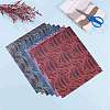 6Pcs 6 Colors Glitter Heat Transfer DIY-SZ0003-59-6