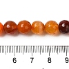 Dyed & Heated Natural Agate Beads Strands G-P539-D01-07-5