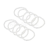 Natural Selenite Round Beaded Stretch Bracelet BJEW-D024-01B-4