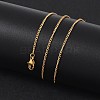 304 Stainless Steel Necklaces X-NJEW-E080-11G-4