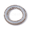 Handmade Cloth Fabric Covered Linking Rings WOVE-Q071-20A-08-2