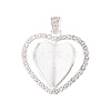 Alloy Pendant Cabochon Settings X-PALLOY-S107-004S-RS-3