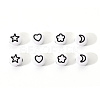 Opaque White Acrylic Beads SACR-YW0001-21B-4