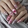 Stainless Steel DIY Nail Art Templates MRMJ-WH0092-050-5